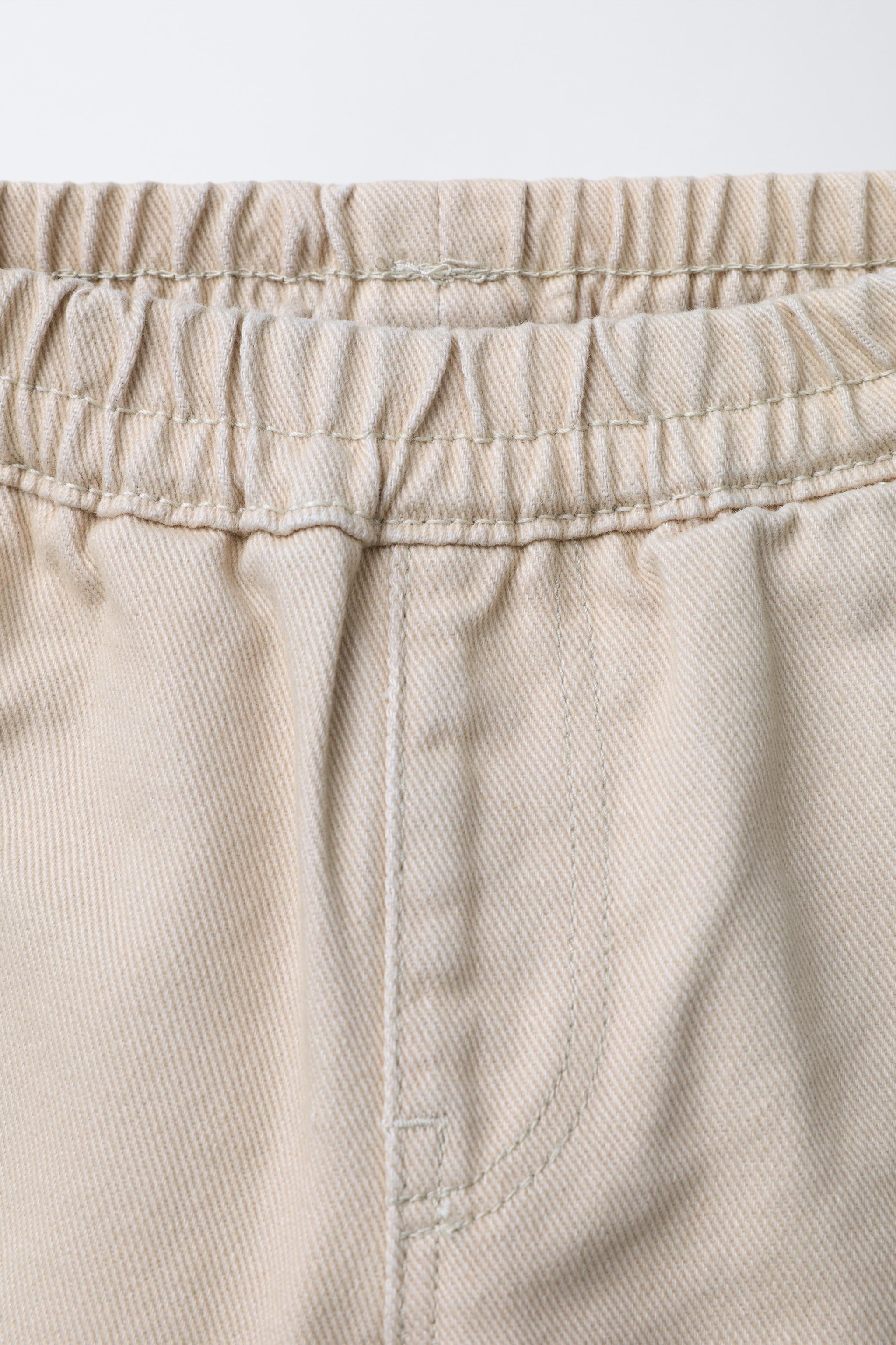 PANTALON BALLOON PLIS ÉTIQUETTES